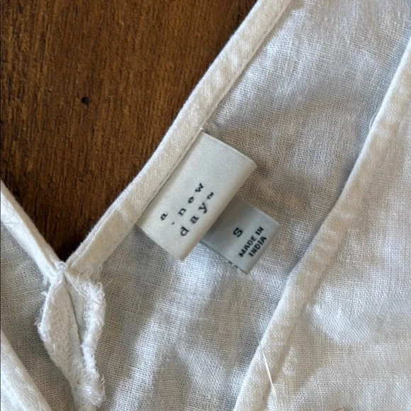 A New Day White Tie Front Fitted Tank Top - Picture 2 of 4